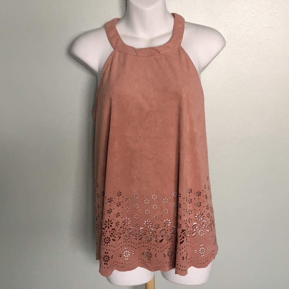 SKYLAR + FADE FLOWER CUTOUT BLOUSE SIZE XL